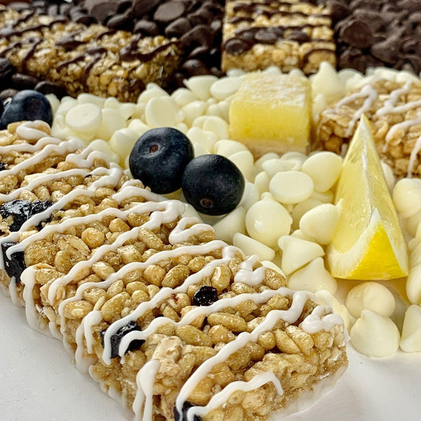 Multiple flavors of nut-free snack bars for parties