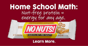 No Nuts lemon crème nut-free snack bar with protein, nut-free, school-safe, allergy-friendly