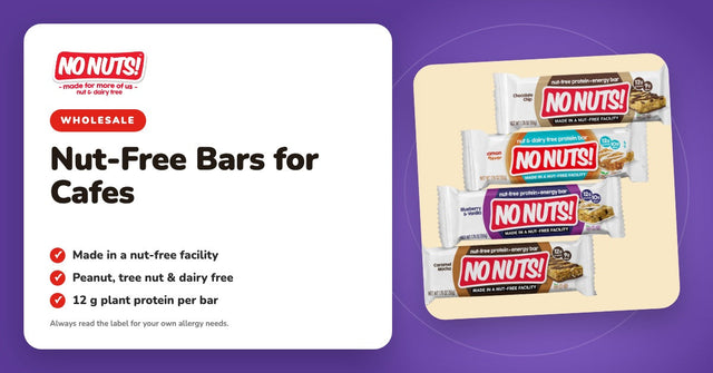 Nut-Free Bars for Cafes | No Nuts! protein bars in four flavors