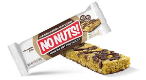 No Nuts chocolate chip nut-free snack bar with packaging, allergy-friendly, non-GMO