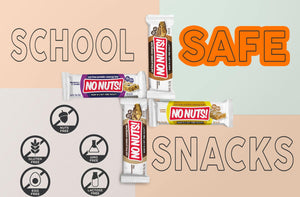 No Nuts! nut-free snack bars, school-safe, gluten-free, egg-free, dairy-free, non-GMO.