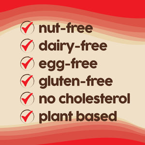 Nut-free, dairy-free, egg-free, gluten-free, allergy-friendly snack bar benefits list.