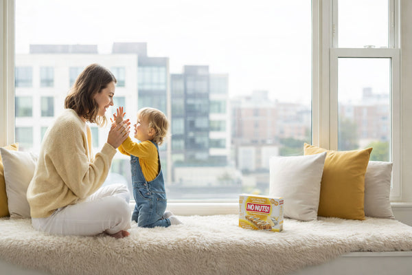 Family enjoying nut-free snacks