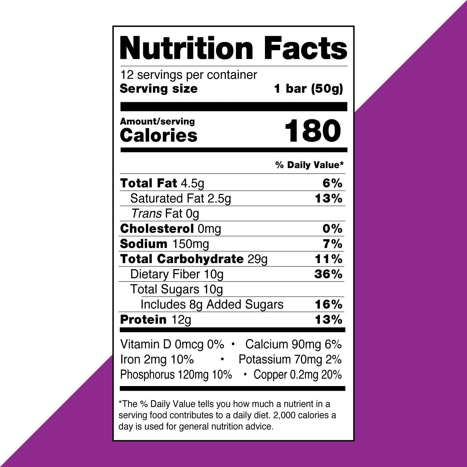Blueberry Vanilla Nutrition Facts