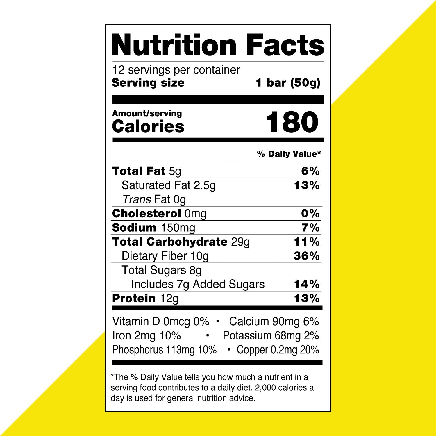 Información nutricional de la crema de limón